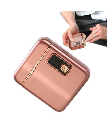 Automatic Nail Clippers Electric Nail Clippers 3 Modes Adjustable Electric Fingernail Clippers Safety Fingernail Cutter and Cutter Illuminated Quiet Nail Scissors with Storage Rose Gold