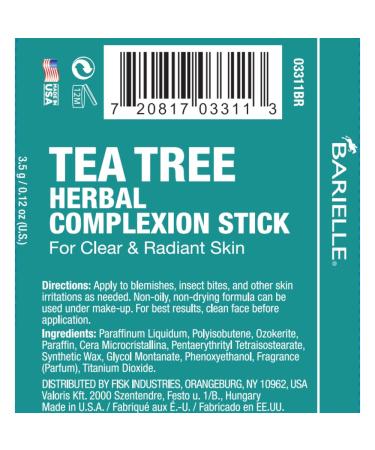 Barielle Tea Tree Complexion Stick | Herbal Facial Treatment for Clear & Radiant Skin | Travel Size - Buy Online on GoSupps.com
