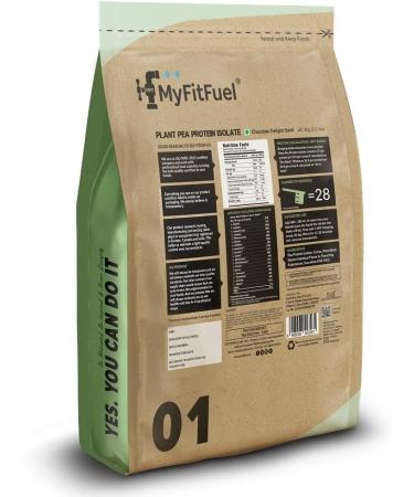 My-Fit-Fuel Clean Plant Pea Protein Isolate (28g Protein 5g BCAA 10.8g EAA) |Easy to Digest | Vegan Plant Protein Powder 1Kg 28 Servings (Unflavoured)  - Buy Online on GoSupps.com