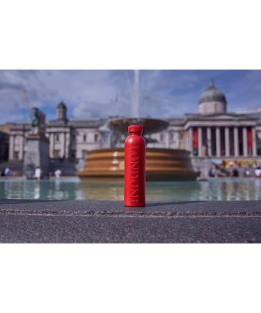 Bottle Up Reusable Water Bottle with English Still Spring Water - 6 x 500ml | London Red Plant-based BPA Free Eco Friendly - Buy Online on GoSupps.com