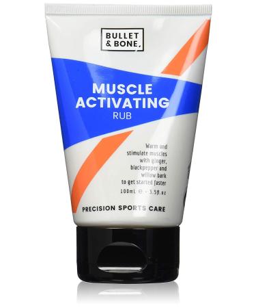 Bullet & Bone Muscle Activating Rub Sports Care Cream to Warm and Stimulate The Muscle Before Exercise with Ginger and Blackpepper 100ml