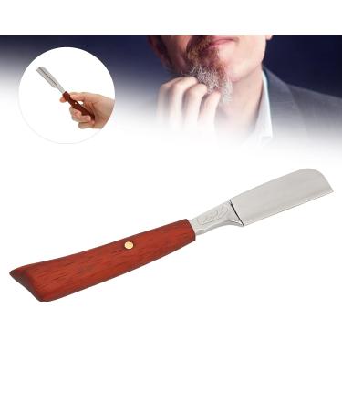 Premium Mahogany Handle Straight Edge Razor - Perfect for Eyebrow Trimming & Hair Shaving (S53-7 Silver) - International Shipping - Buy Online on GoSupps.com