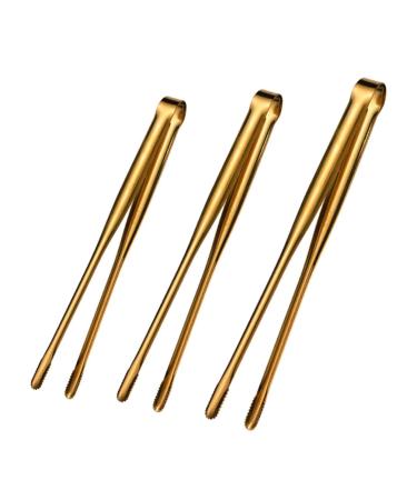 Alipis 3pcs Barbecue Tongs Bread Clip Sugar Cube Snail Food Stainless Barbecue Clip Multifunction Clamp