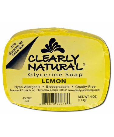 Clearly Natural Glycerine Bar Soap Lemon - 4 oz