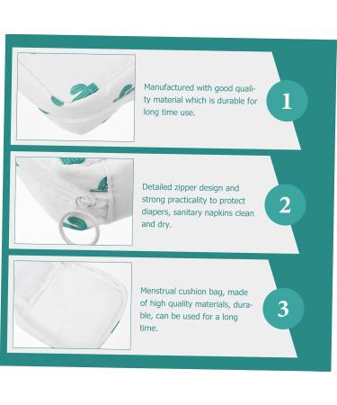 Healeeved Aunts Towel Pocket Mint Bag - Women's Coin Wallet & Mini Tie Bag - 11.5x11.5x4cm Perfect for Moms Durable Nylon & Stylish Colors - Shop Now! - Buy Online on GoSupps.com