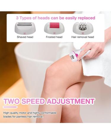 Zoydp 3-in-1 Women's Epilator | Facial Hair Removal with LED Light | Wireless Armpit Bikini & Leg Epilator - Buy Online on GoSupps.com