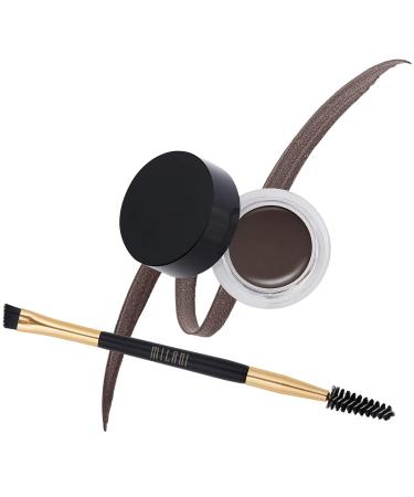 Milani Stay Put Brow Color - Dark Chocolate (0.09 Ounce) Vegan, Cruelty-Free Eyebrow Color that Fills and Shapes Brows