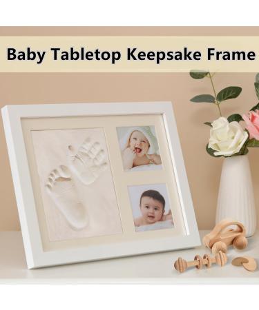 PewinGo Baby Handprint & Footprint Clay Kit | Baby Photo Frame for Newborn Boys & Girls | Baby Shower Gift | Nursery Room Decor | White - Buy Online on GoSupps.com