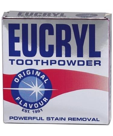 Eucryl Smokers Toothpowder Original 50g Powerful Stain Remover (Pack of 6)