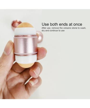 Qukaim Mini Volcanic Roller Volcanic Face Roller 2 in 1 Reusable Mini Volcanic Stone Oil Absorbing Stick for Facial Skin Care - Buy Online on GoSupps.com