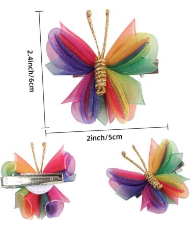 minkissy 7 Pairs Mesh Butterfly Hair Accessories Hair Barrettes for Women Hair Decoration Girls Hair Accessory Hair Clips Girls Hairpins Hair Toppers for Women Metal Issue Card Alloy Miss - Buy Online on GoSupps.com