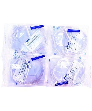 Cor-Vital Disposable Enema Bag Kit for Colon Cleansing (Pack of 4 Kits) - Enema Kit with Enema Bag Enema Tube Clamp - Coffee Enema Kit & Colon Cleanse Kit for Your Enema Routine