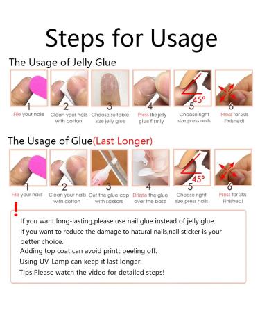 diduikalor Gold French Tip Press on Nails - Medium Length Acrylic Fake Nails - 24 pcs - Buy Online on GoSupps.com