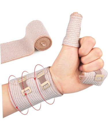 KALLORY Sports Leg Wraps - 4 Rolls Tensor Gym Tape | Cohesive Pre-Wrap Compression & Hair Elastic Wraps - International Shipping Available - Buy Online on GoSupps.com