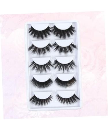 LALAFINA 5 Pair Luxury False Eyelashes 3d Flexible False Lashes Dramatic Eyelashes Reusable Fake Eye Lashes Magnetic Eyelashes False Strip Eyelashes Artificial Beauty Tools - Buy Online on GoSupps.com