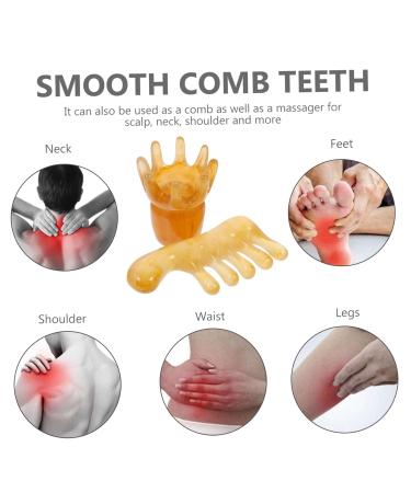 Beavorty 6-Pack Resin Massage Combs | Scalp Massage Gua Sha Tools | Hair Care & Relaxation Equipment - Buy Online on GoSupps.com