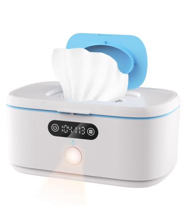 Bellababy Wipe Wamer for Vehicle and Home Use, Baby Wet Wipes Dispenser and Diaper Wipe Warmer with Night Light,Temperature Display,No Need Water and Sponge
