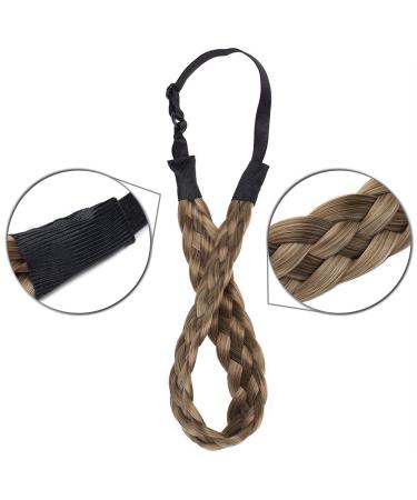 Tess Hair Tie - Adjustable Hair Part Dutt Band for Women | 2.5cm Wide Brown/Medium Blonde | Perfect for Braids & Extensions - Buy Online on GoSupps.com