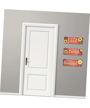 PRETYZOOM 1 Set Floral Wooden Wall-mounted Home Decor Decorative Wall Sign Sunflower Wall Decor Household - Buy Online on GoSupps.com