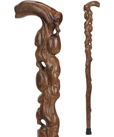 Chicken Wing Wooden Root Carving with Shape Middle-Aged Crutch Anti-Skid Walking Stick Wood Carving 90cm Crutches Hello Independence - Buy Online on GoSupps.com
