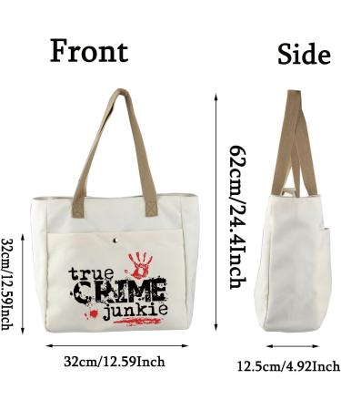 Funny Detective Canvas Tote for True Crime Lovers | Unique Gifts for Crime Junkies | TOBGBE - Buy Online on GoSupps.com