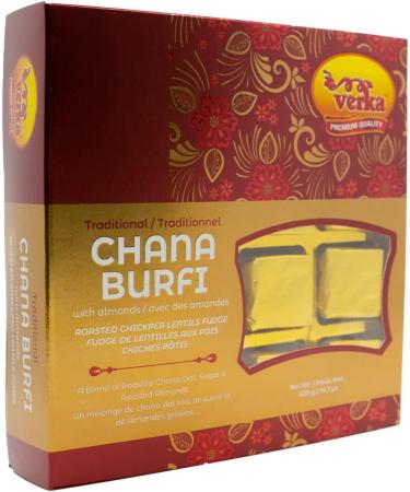 Verka's Roasted Chickpea Lentil Fudge with Almonds Chana Badam Burfi/Barfi. Indian Sweets for Festivals (16 Burfi's in a pack) Indian Sweet Gift Pack of Barfi. - Buy Online on GoSupps.com