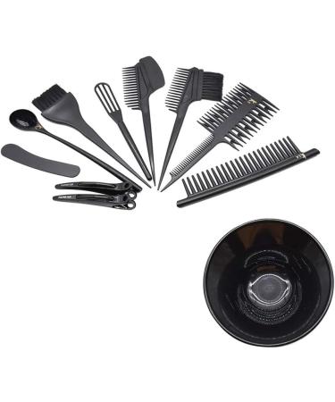 Beaupretty Hair Color Brush and Bowl Hair Clip Comb for DIY Salon Dorm Home Hair Dryers Bleaching Kit Hair Dye Tools Disposable 1 Set - Buy Online on GoSupps.com