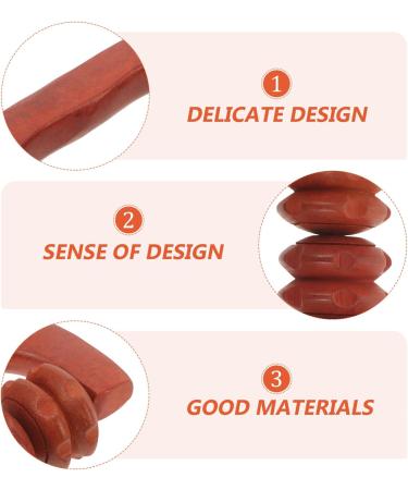 Buy Wooden Massage Roller - Self Massage Tool for Back Neck & Legs | Anti-Stress Relief | International Shipping - Buy Online on GoSupps.com