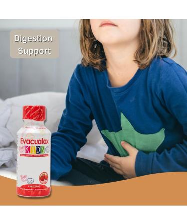 Kids Liquid Strawberry Laxative - 100% Natural Digestion Support & Constipation Relief - Senna Leaves & Prune Juice - 4 oz - Buy Online on GoSupps.com