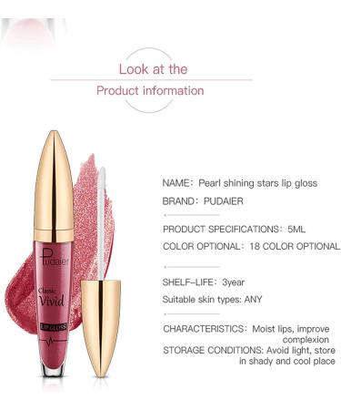 18 Color Diamond Glitter Lip Gloss | Long-Lasting Smooth Non-Stick Liquid Lipstick for Comfortable Wear - Buy Online on GoSupps.com