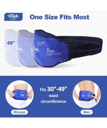 Hilph Back Cooling Pad - Gel Cooling Pillows for Pain Relief Sciatica & Injuries | Cold & Warm Compress with Velcro Fastener - Buy Online on GoSupps.com