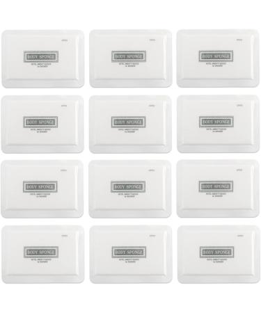 WoW.Clean Disposable Bath Shower Sponge - 12 Counts | Portable Travel and Camping Shower Supplies - White - Buy Online on GoSupps.com