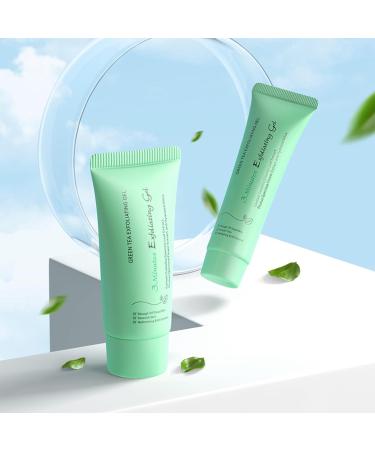 MIESCHER Green Tea Exfoliating Gel Facial Scrub Exfoliating Cleanser Moisturizing Body Face Scrub Clean for Dry Skin Face Peeling Gel - Great Gifts For Women(50g) - Buy Online on GoSupps.com