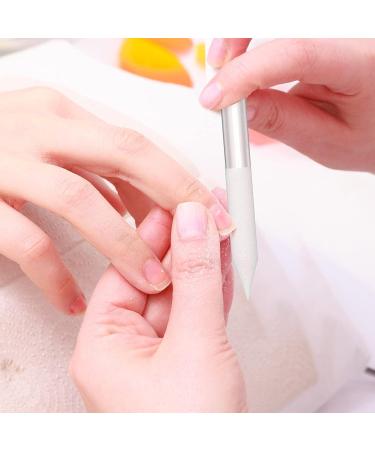 3-Piece Glass Cuticle Pusher & Remover Set with Nail File - Manicure/Pedicure Tools for Nails/Cuticles (Pink/Blue/Transparent) - Buy Online on GoSupps.com