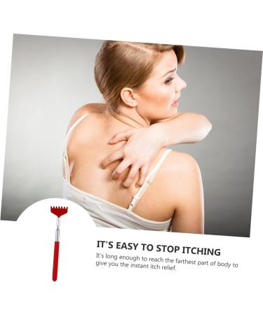 Buy Minkissy 2pcs Telescopic Tickle Rake Red Scraper | Multifunctional Stainless Steel Tool for Efficient Cleaning - International Shipping Available - Buy Online on GoSupps.com