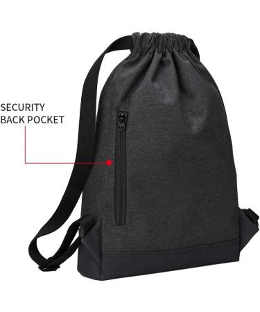 Kalidi 11L Gym Backpack & Daypack for Men & Women | Kordelzug Sports Bag with Inside Pocket - Perfect for Travel & City | Anthracite - Buy Online on GoSupps.com