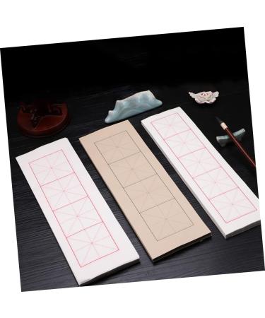 NUOBESTY 400 Sheets Copy Stickers Rice Paper Students Calligraphy Paper Professional Xuan Paper Writing Paper Brownx4pcs 40X12X0.1CMx4pcs - Buy Online on GoSupps.com