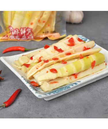 Pickled Pepper Bamboo Shoots 200g/pack Crispy bamboo shoots Fresh Tender Peeled Bamboo Shoots Instant Spicy Snacks Chinese Pickled Vegetable Ready-to-eat (3 pack) - Buy Online on GoSupps.com