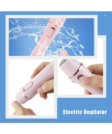 EXCEART 4-in-1 Women Bikini Trimmer and Electric Shaver - Rechargeable and Painless Hair Removal for Bikini, Nose, Armpit, Eyebrow, and Facial - Pink - Buy Online on GoSupps.com