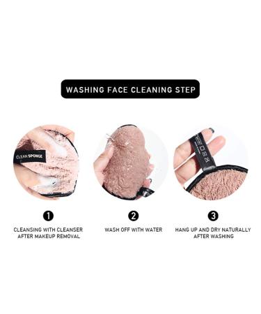 Artifun Reusable Microfiber Makeup Removal Pads - Eco-Friendly Slurry Pads for Effortless Cleansing (Brown) - Buy Online on GoSupps.com