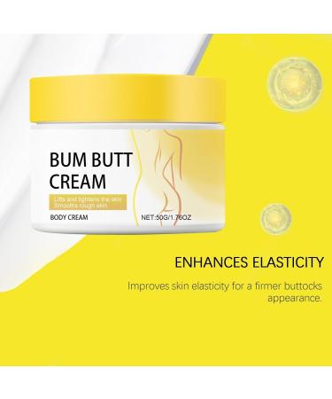 Bum Butt Cream with Collagen & Retinol Body Firming Lotion to Enhance Buttocks Contour & Improve Skin Texture Smooths Rough & Bumpy Skin 50g - Buy Online on GoSupps.com