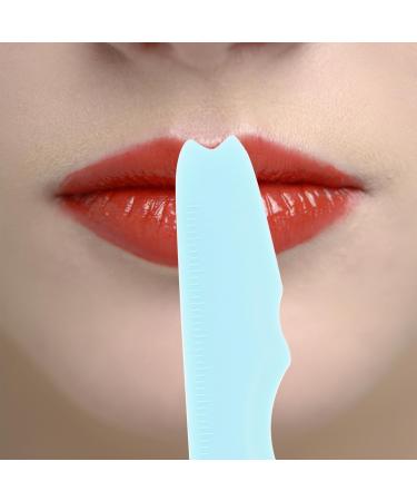 Didiseaon Eyeliner Stencils Silicone Winged Tip Eyeliner Eyebrow Eyelash Contour and Lip Line Aid Mascara Shield Blue - Buy Online on GoSupps.com
