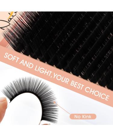 L Curl Round Lash Extension 0.07mm - Classic Individual Eyelash Extensions 8-15mm Mixed Tray | Matte Black False Lashes Supplies - Buy Online on GoSupps.com