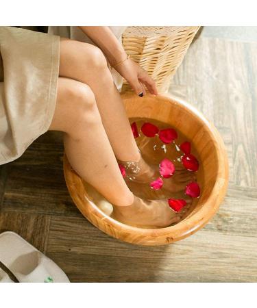 Natural Wooden Footbath Bucket Household Portable Foot Bath Bowl with Lid Wooden Foot Bath Barrel for The Elderly Office Hotel Natural Thicken Foot Basin Household Sleep Improve lofty ambition Warm as - Buy Online on GoSupps.com