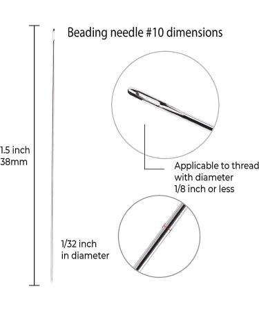 30 pcs Jewelry Needles for Beads Size 8 and 10 with Storage Tube - Ideal for Crafts, Bead Embroidery, Clothing D cor - Buy Online on GoSupps.com