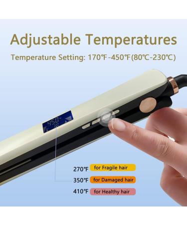 Professional Hair Straightener - LCD Digital Flat Iron for Men & Women | Titanium Styling Tool - Global Shipping - Buy Online on GoSupps.com