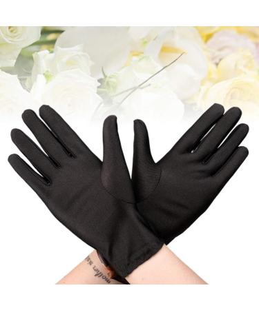 Cotton Hand Glove Gloves Cotton Gloves Night-Sleeping Lotion Spa Gloves for Women Dry Hands 3pair (Black) - Buy Online on GoSupps.com