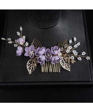 JWICOS Vintage Wedding Hair Comb with Flowers and Pearls - Bridal Hair Accessories for Women and Girls - Buy Online on GoSupps.com