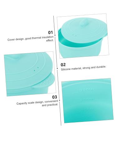 Frcolor Silicone Wax Melting Bowls with Lid - 2 Pack Mini Heating Hair Removal Wax Bean Warmer (13.5x11.5cm) - Ideal for Kids & Home Use - International Shipping Available - Buy Online on GoSupps.com