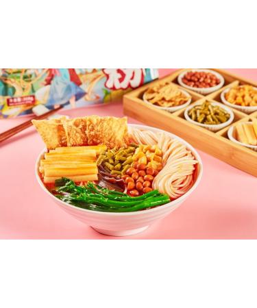 Liuzhou Specialty Rice Noodles 308g Spicy noodles Hot and sour noodles instant rice noodles delicious spicy rice noodles vermicelli snacks specialty food (3bags) - Buy Online on GoSupps.com